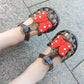 Girls Transparent Polka Dot Bow Sandals