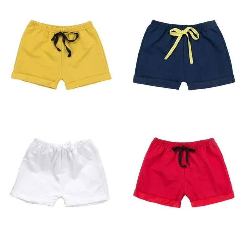 Baby Kids Cotton Beach Shorts - Soft Summer Sports Pant