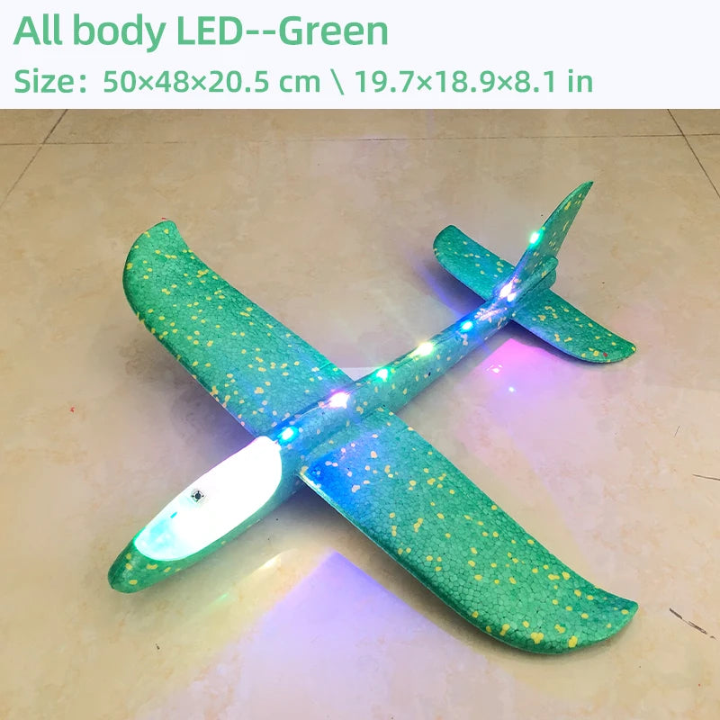 Foam Plane Glider Toy - 33/50CM Hand Throw Outdoor Airplane