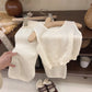Girls Knitted Vest Wide Leg Pants Set - Breathable Summer Style