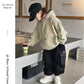 Boys Hooded Sweatshirt - Loose Long Sleeve Pullover Top