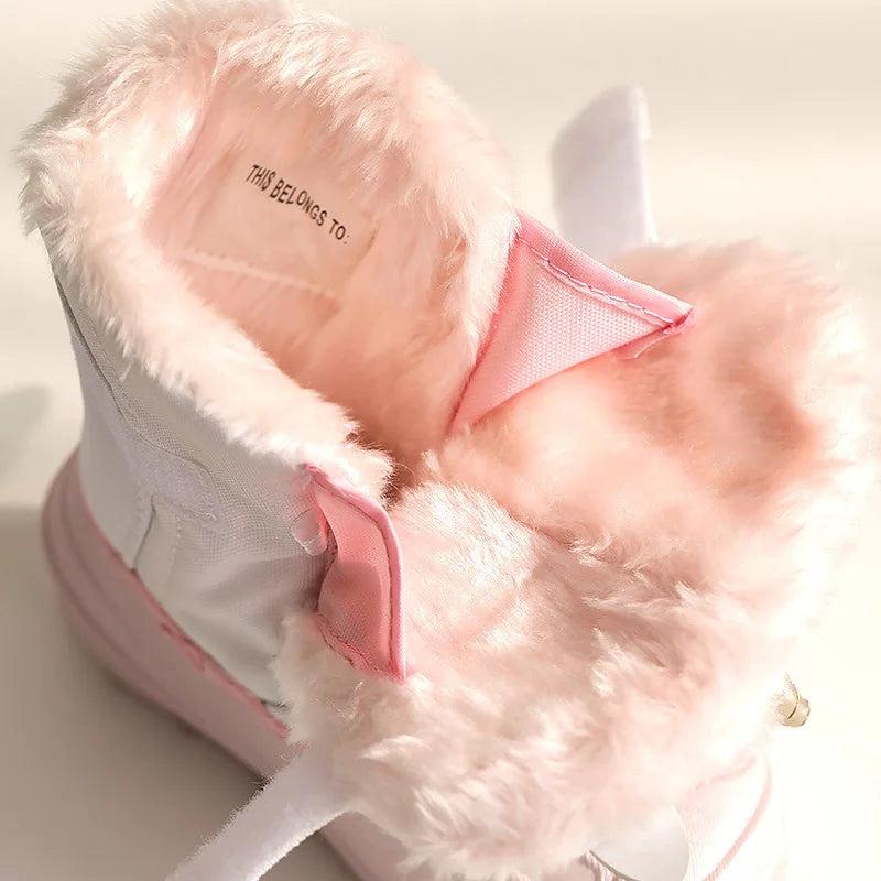 Kids High Top Warm Waterproof Snow Boots