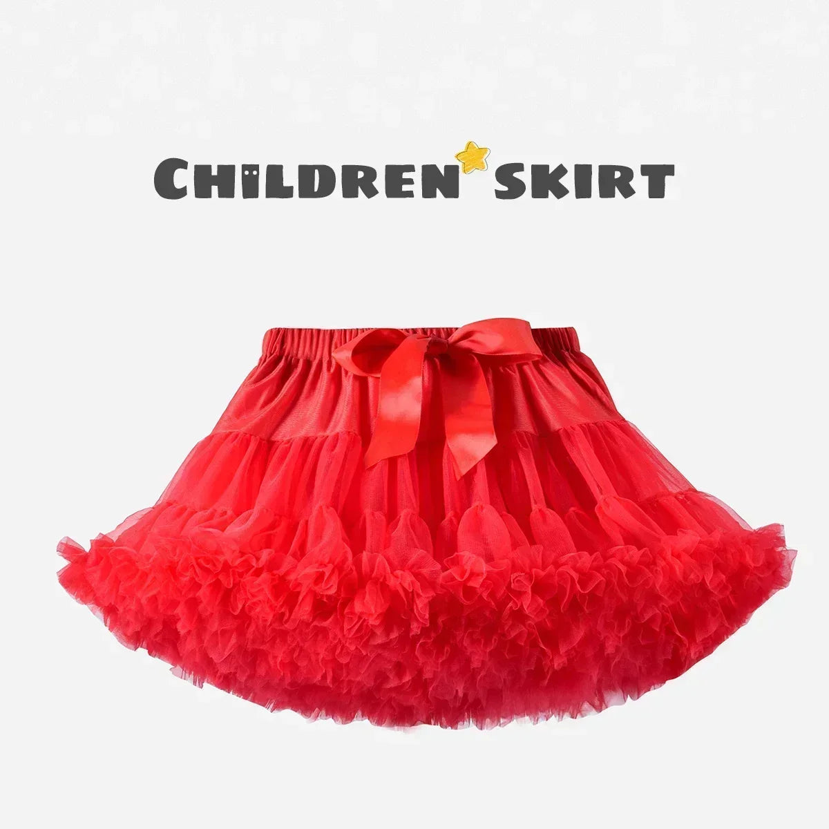 Girls Fluffy Tulle Tutu Skirt for Parties and Ballet