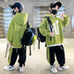 Boys Hooded Sweatshirt Suit - Casual Two-Piece Top and Pants Set