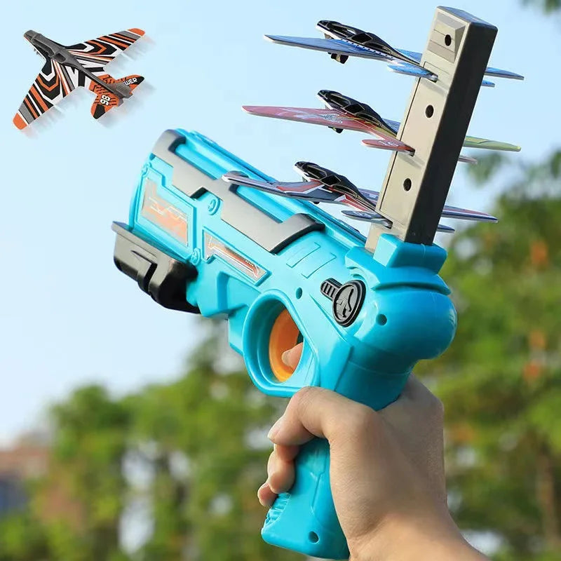 Kids Ejection Aircraft Shooting Game - Outdoor Parent-Child Toy