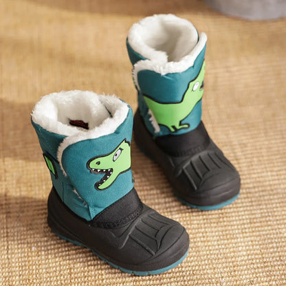 Kids High Top Warm Waterproof Snow Boots