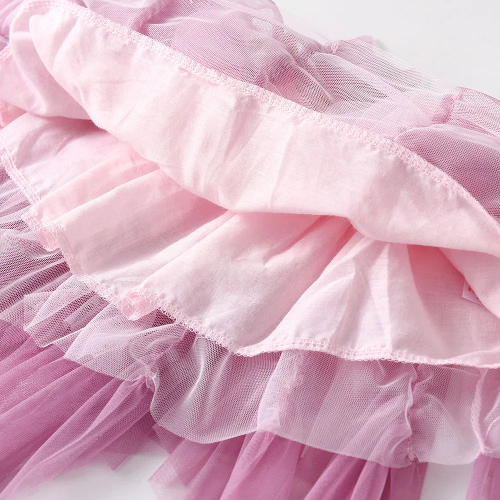 Girls Layered Mesh Ballet Tutu Skirt - Party Dance Style