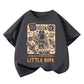 Boys Car Cartoon T-Shirt - Loose Short Sleeve Summer Tee