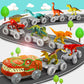 Dinosaur Flexible Race Track Set - Flash Light Car Educational Toy