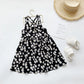 Girls Daisy Print Sleeveless Slip Dress - Summer Flower Look