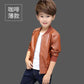 Boys PU Leather Jacket - Plus Velvet Warm Winter Coat