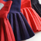 Girls Knitted High Waist Pleated Mini Tutu Skirt