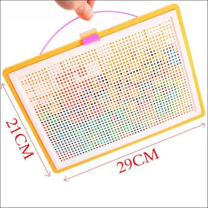 296 Piece Mushroom Nail Bead 3D Puzzle Set