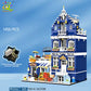 City Corner Coffee Shop Micro Blocks - Street View Architecture Set