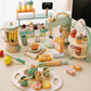 Wooden Pretend Play Kitchen Toy Set