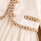 Girls White Autumn Princess Dress - Knee-Length Party Style