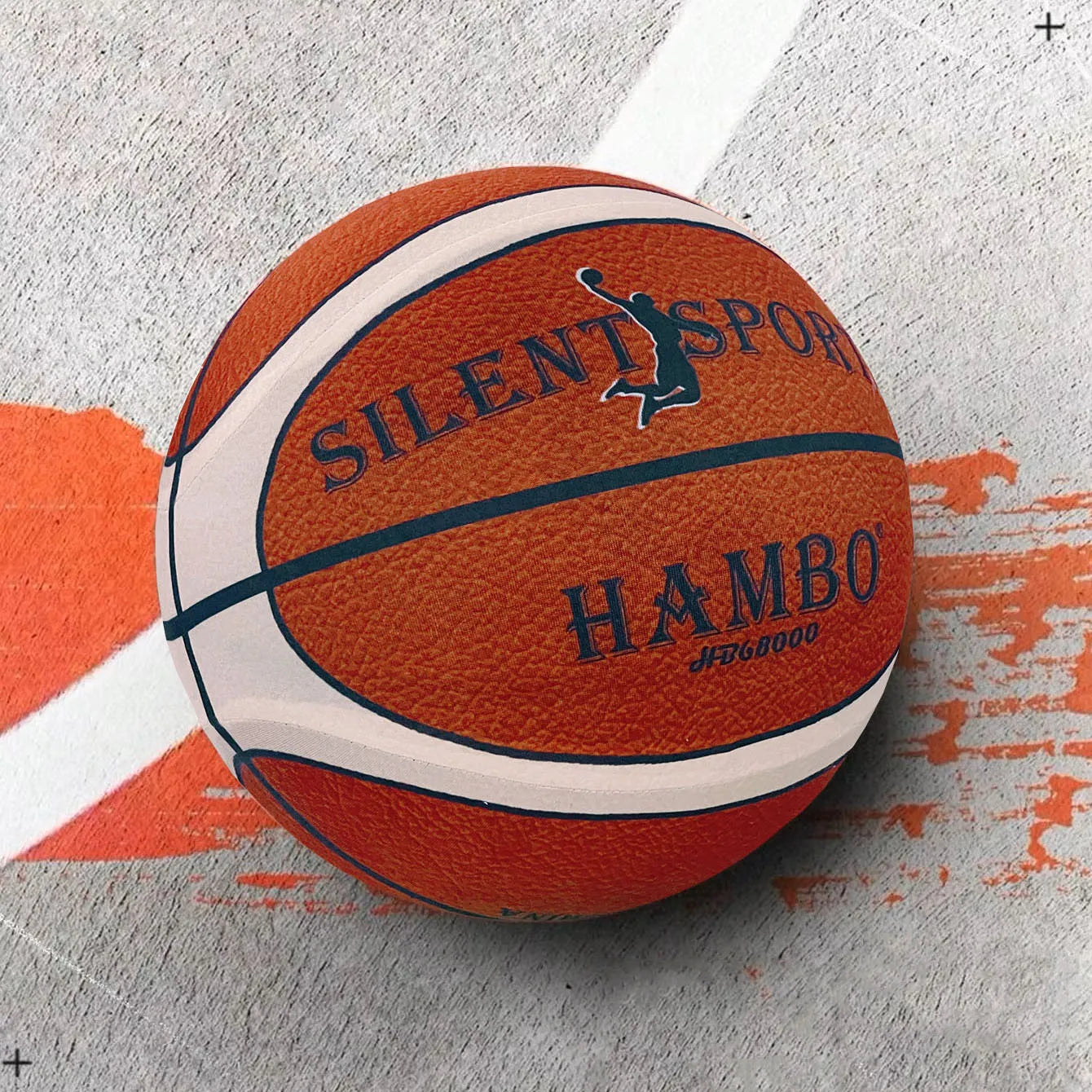 Silent Indoor Basketball With Cover - PU Foam Quiet Dribble Ball