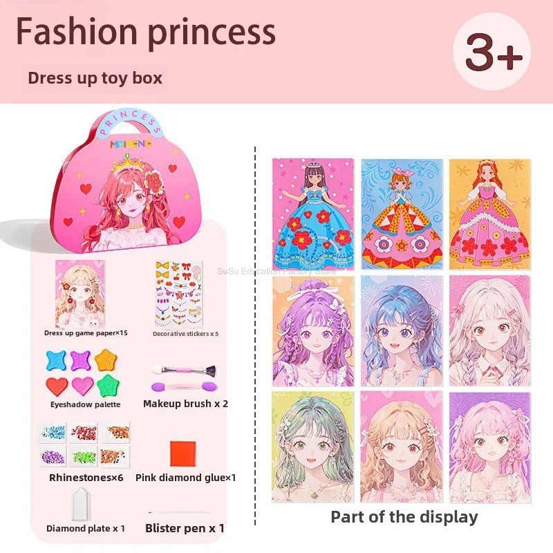 Princess DIY Makeup Coloring Art Set
