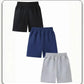 Boys 3-Pack Sweat Shorts - Drawstring Athletic Cotton Set