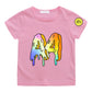 Kids Donut Graphic T-Shirt - Cotton Summer Short Sleeve Top