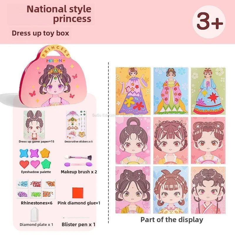 Princess DIY Makeup Coloring Art Set