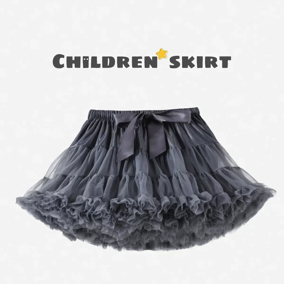 Girls Fluffy Tulle Tutu Skirt for Parties and Ballet