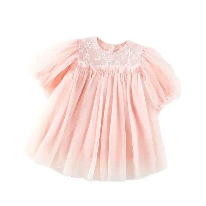 Girls Spring Lace Princess Dress - Sweet Everyday Style