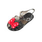 Girls Transparent Polka Dot Bow Sandals