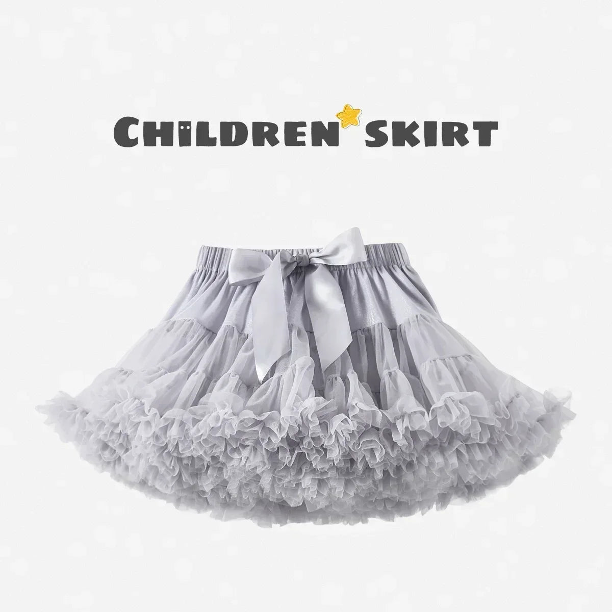 Girls Fluffy Tulle Tutu Skirt for Parties and Ballet