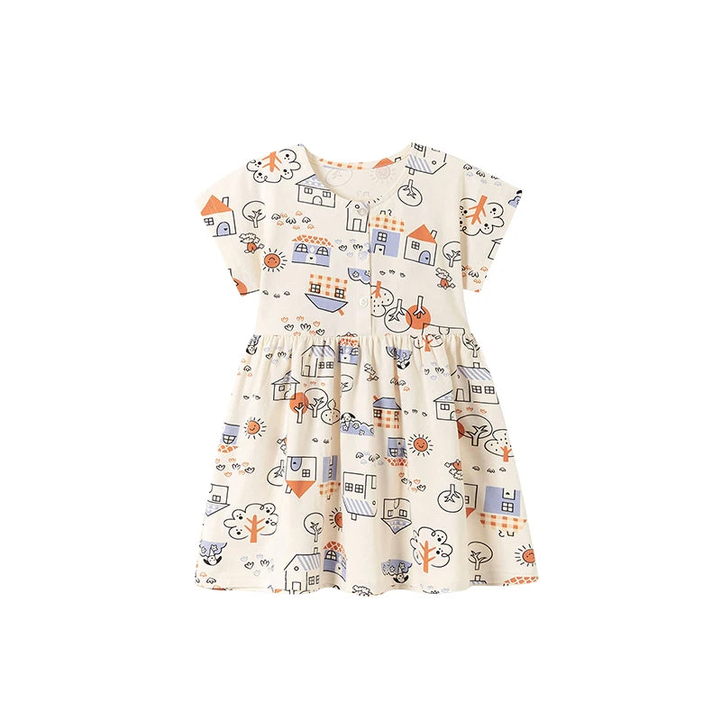 Baby Girls Cotton Summer Dress - Lovely Toddler Style