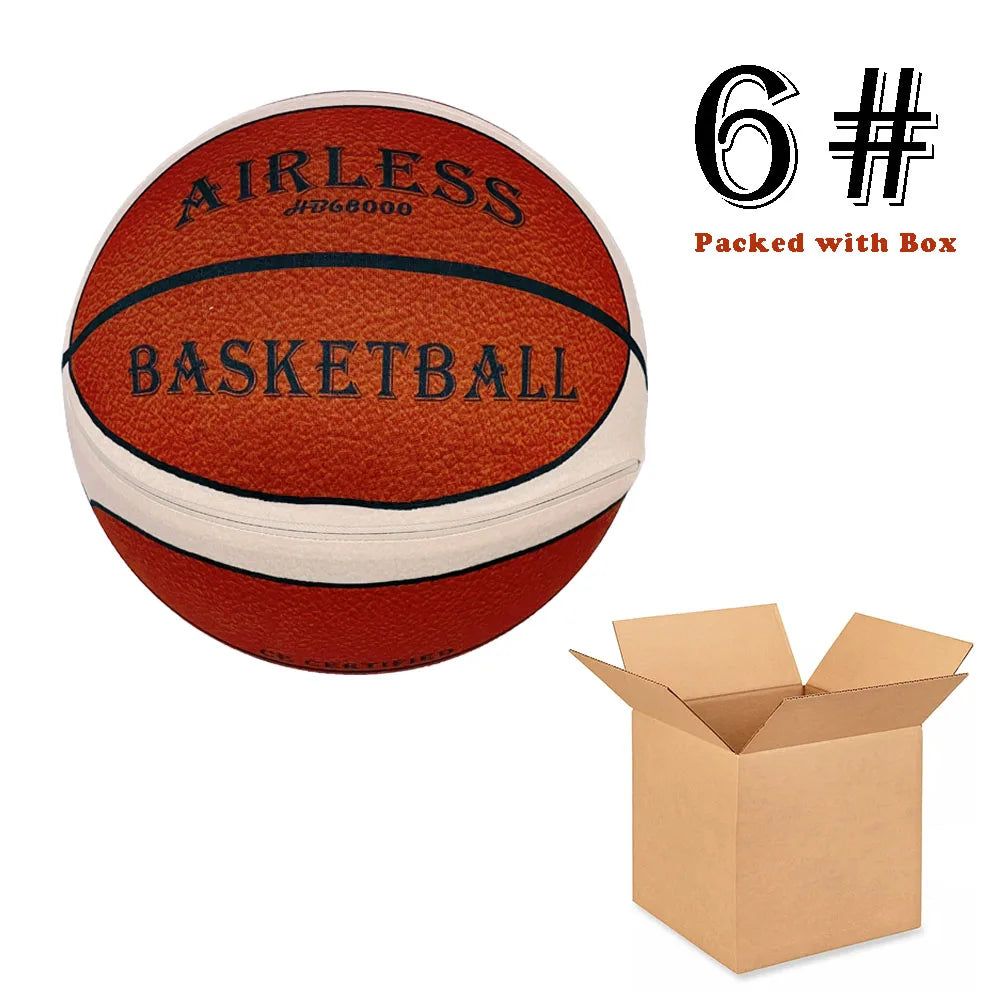 Silent Indoor Basketball With Cover - PU Foam Quiet Dribble Ball