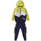 Teen Boys Hooded Tracksuit Set - Zipper Jacket and Striped Pants