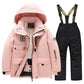 Kids Waterproof Windproof Ski Suit - Warm Snow Play Coat