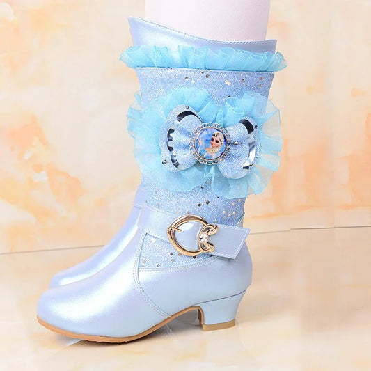 Girls Mickey Mouse Princess Fashion Boots