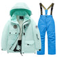 Kids Waterproof Windproof Ski Suit - Warm Snow Play Coat