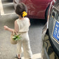 Girls Knitted Vest Wide Leg Pants Set - Breathable Summer Style