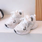 Kids Thick Sole Mesh Sneakers - Anti-Slip Sports Shoes