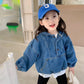 Girls Denim Hooded Jacket - Korean Zipper Coat