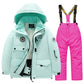 Kids Waterproof Windproof Ski Suit - Warm Snow Play Coat