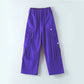 Girls Purple Hip Hop Jogger Set - Jazz Dance Outfit