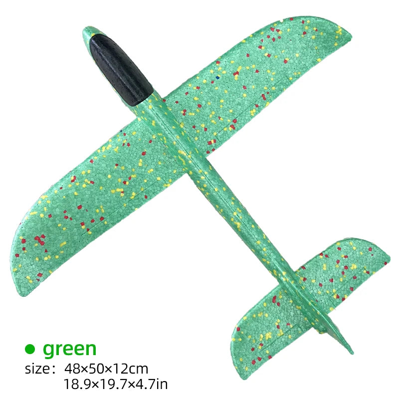 Foam Plane Glider Toy - 33/50CM Hand Throw Outdoor Airplane