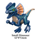 Jurassic Dinosaur Building Blocks Set - Raptor and T-Rex Figure Bricks