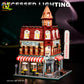 City Corner Coffee Shop Micro Blocks - Street View Architecture Set