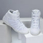 Girls White High Top Cheer Shoes - Lightweight Training Sneakers
