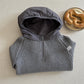 Boys Half-Zip Hooded Knit Sweater - Autumn Winter Sweatshirt