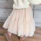 Girls Gauze Mesh Fluffy A-Line Skirt