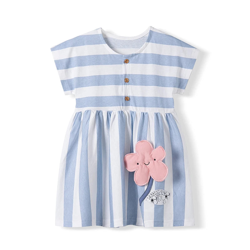 Baby Girls Cotton Summer Dress - Lovely Toddler Style