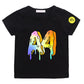 Kids Donut Graphic T-Shirt - Cotton Summer Short Sleeve Top