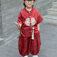 Boys Tang Style Hanfu Set - Short Sleeve Two-Piece Summer Outfit