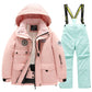 Kids Waterproof Windproof Ski Suit - Warm Snow Play Coat